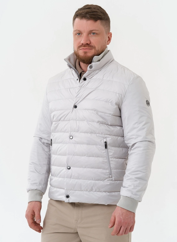 Мужская куртка серого цвета