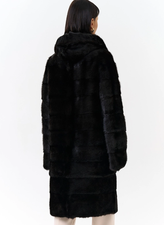 Шуба из норки фото