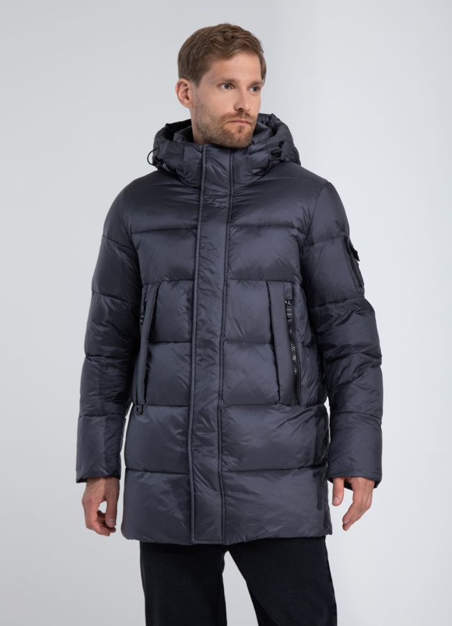 Пуховик мужской с капюшоном  модель № 25788 в кредит