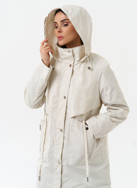 Плащ женский с капюшоном